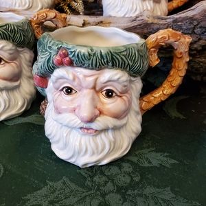 Fitz and Floyd Vintage Christmas mugs